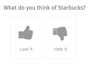 Thumbs Up/Down Multiple Choice Question