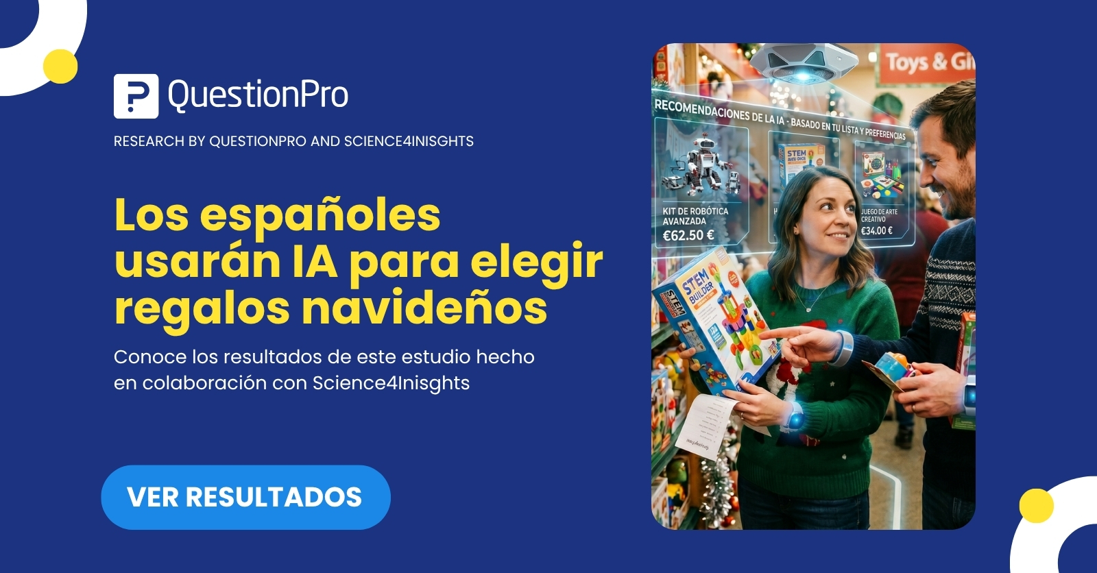 Estudio IA regalos navideños España