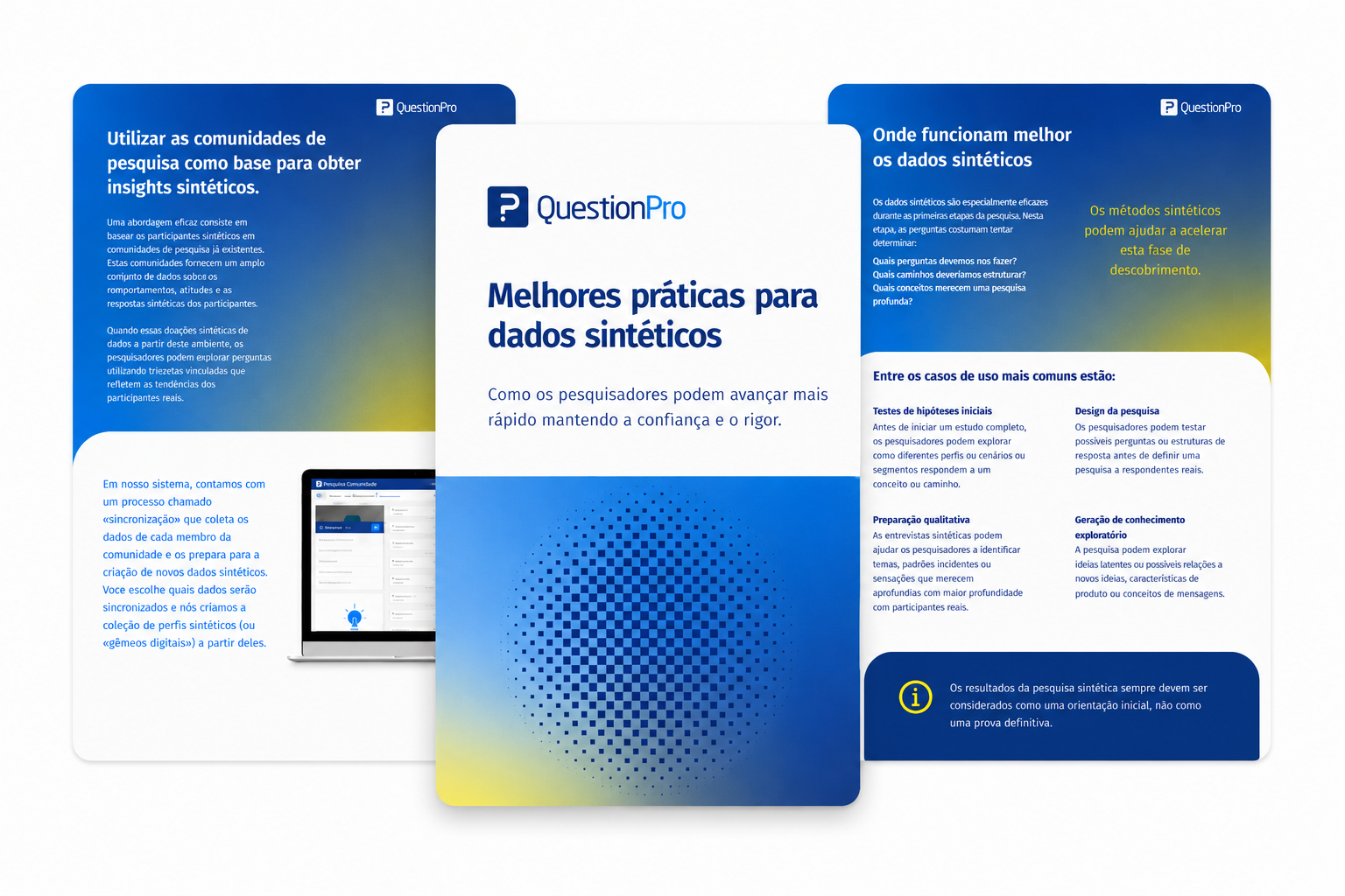 Ebook Melhores práticas para dados sintéticos em pesquisa de mercado - QuestionPro