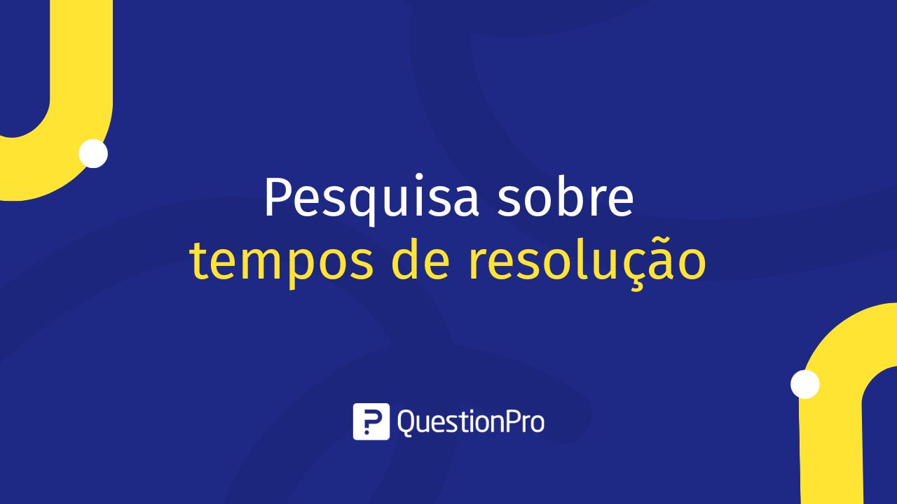 Pesquisa sobre tempos de resolução